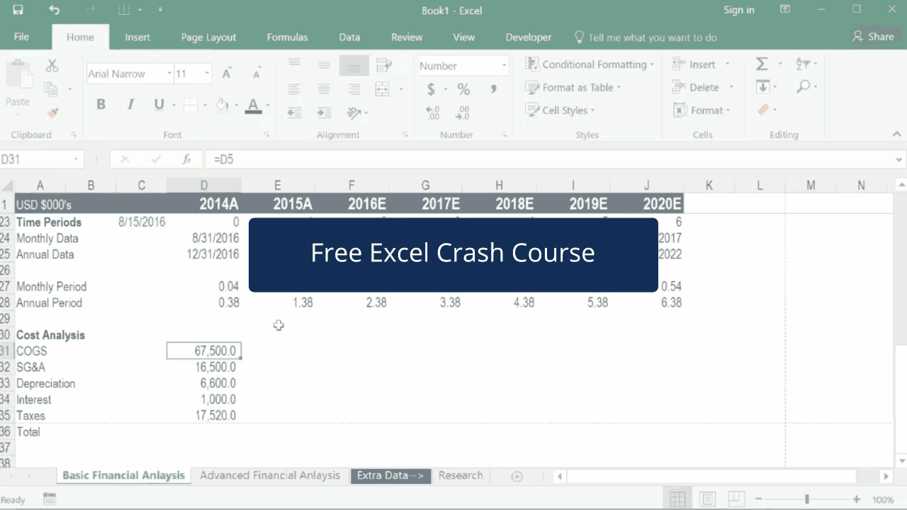 learning excel for mac
